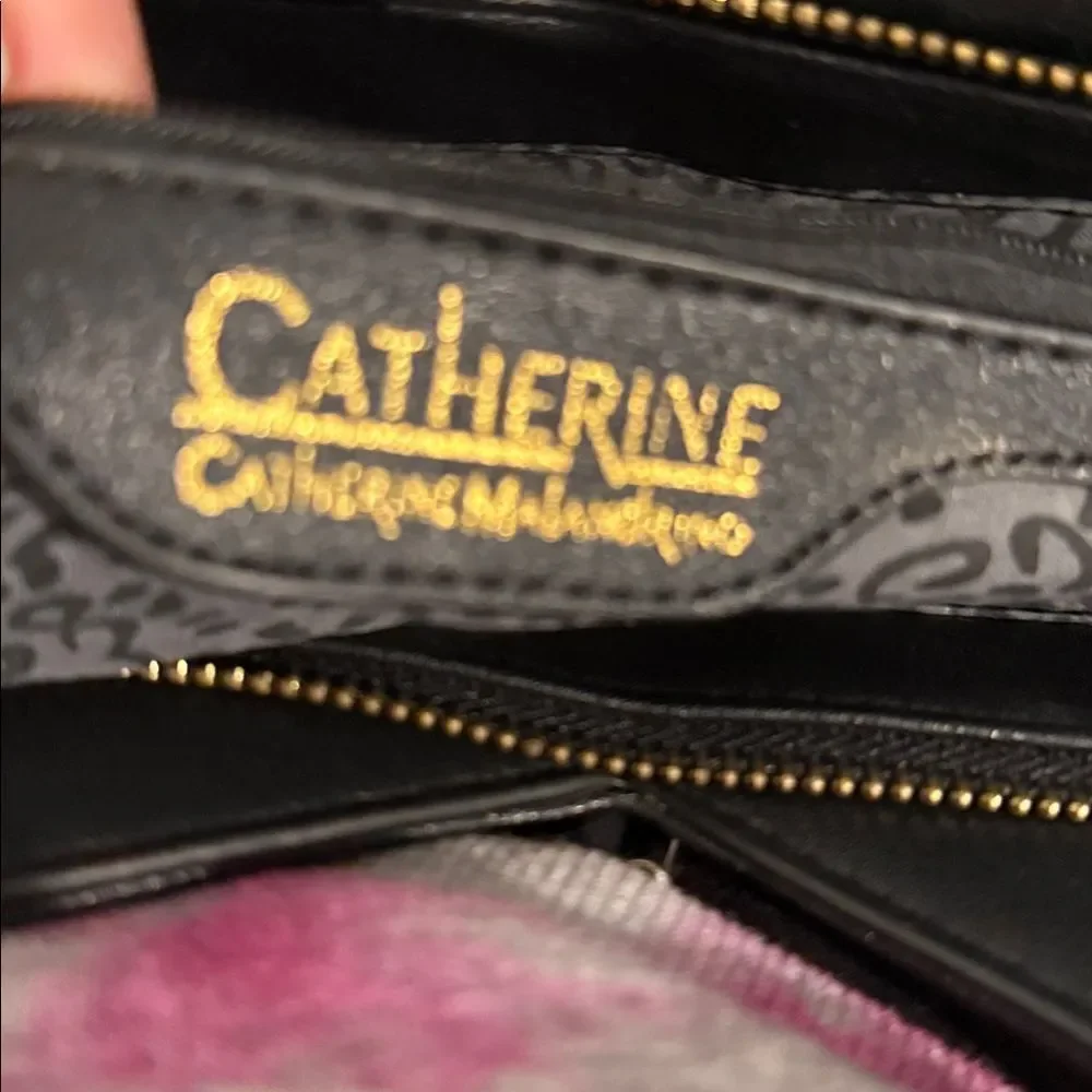 Catherine Malandrino Black and Gold Handbag